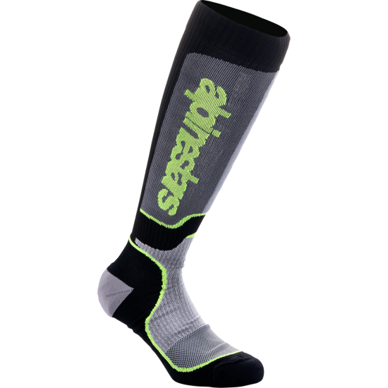 MX Plus Socken SOCK MX PLUS BLK/GY/YLW L