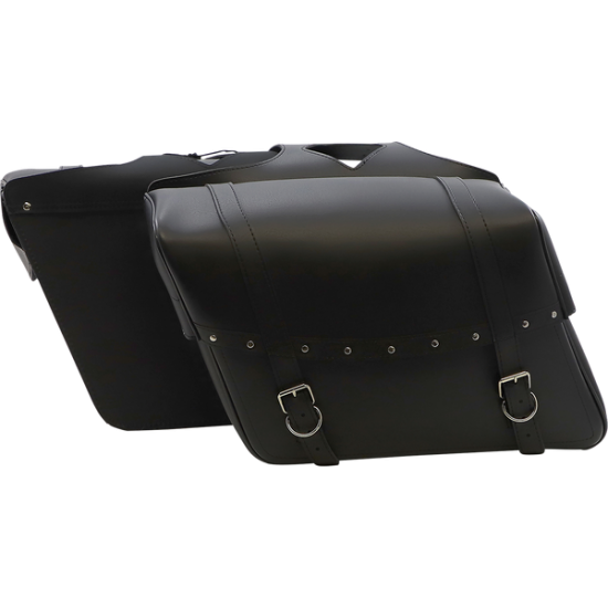 Highwayman Rivet Slant-Style Saddlebags SADDLEBAG SLANT RVT JMBO