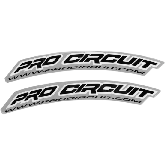 Pro Circuit Schutzblech-Aufkleber FRT FNDR DECAL WWW.-BLK