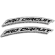 Pro Circuit Schutzblech-Aufkleber FRT FNDR DECAL WWW.-BLK