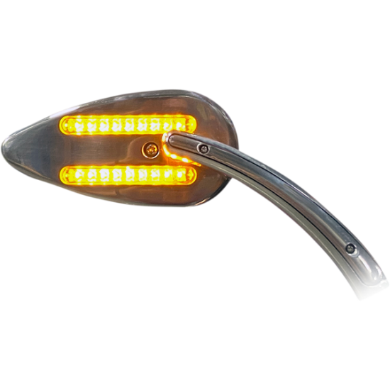 Dynamic Amber/White LED Mirror MIRROR CHR AMBER/WHITE