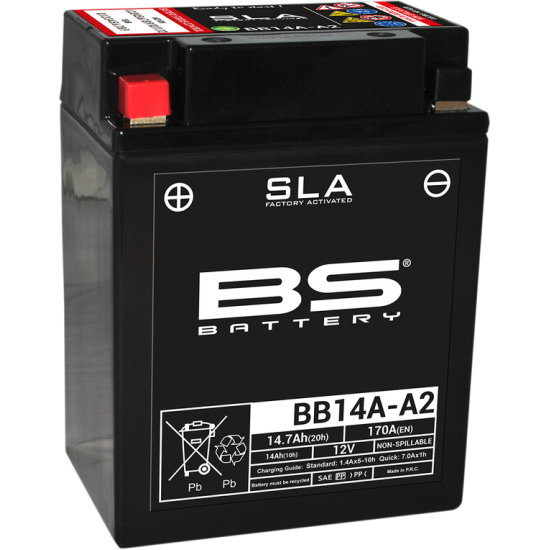 SLA werksseitig aktivierte wartungsfreie AGM-Batterien BATTERY BS BB14A-A2 SLA