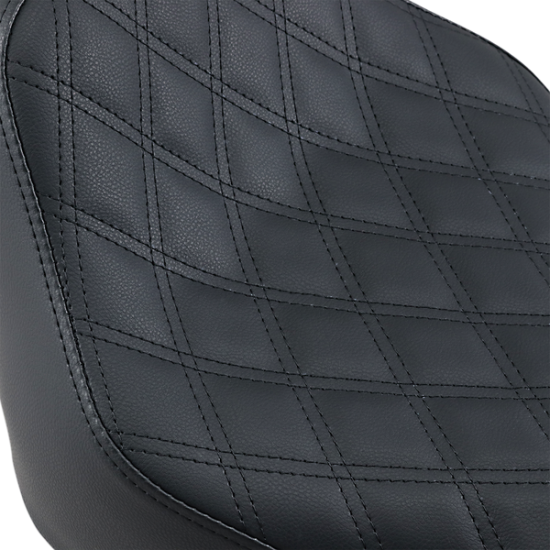 Renegade Lattice Stitch Solo Seat SEAT RENEGDE LS BK FLST