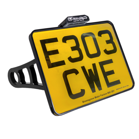 Side Mount License Plate Holder L/P BONV BOB 17-20 BK UK