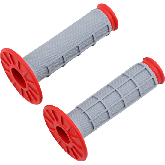 Offroad Dual-Compound Grips GRIP D/C 1/2 WAFFLE RED