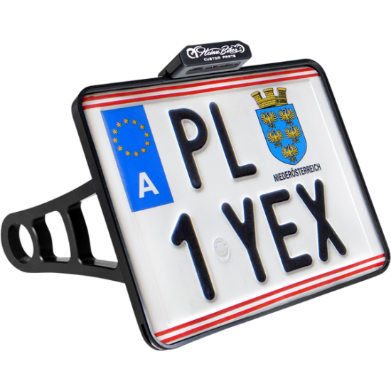 Side Mount License Plate Holder L/P BONV BOB 17-20 BK AT