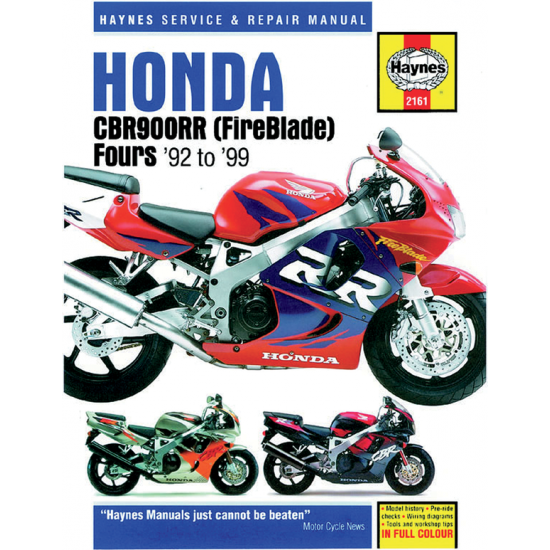 Motorcycle Repair Manual MANUAL HON CBR900RR