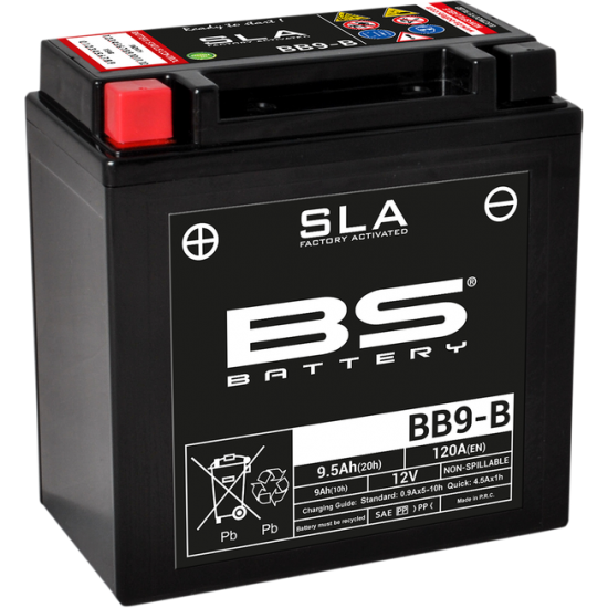 SLA werksseitig aktivierte wartungsfreie AGM-Batterien BATTERY BS BB9-B SLA