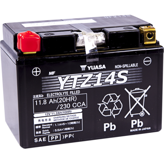 High Performance AGM Maintenance-Free Battery BATTERY WET SEALED YTZ14S