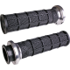 Indian Hart-Luck Signature V-Twin Lock-On™ Grips VTWIN HART LUCK BK/SIL