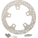 Vorgebohrte Bremsscheibe aus poliertem Edelstahl ROTOR FRT POL 14- 22 FLT