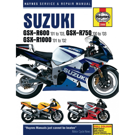 Motorrad-Reparaturhandbuch MANUAL HAY SUZ GSXR