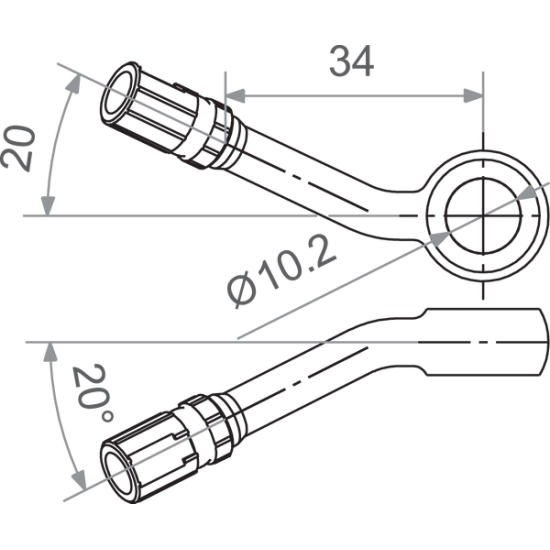 Banjo Varioflex Fitting BANJO M10 30 BK