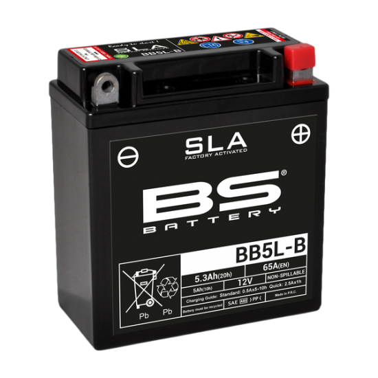 SLA werksseitig aktivierte wartungsfreie AGM-Batterien BATTERY BS BB5L-B SLA
