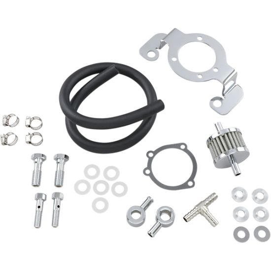 Crankcase Breather with Support Bracket Kit CARB SUPPRT/BRTHR 93-17BT