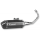 Racing Line Complete Scooter Exhaust MUFFLER SS/CF BLK VESPA