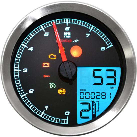 HD-04 Tachometer/Drehzahlmesser TACH MULTI METR HD-04 BK