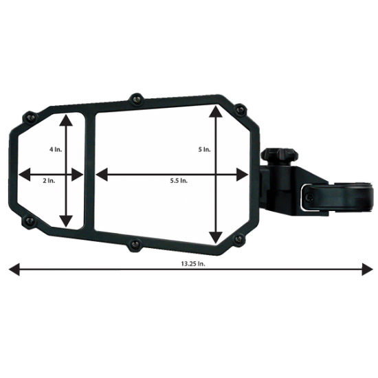 Seitenspiegel mit Totwinkel-Funktion MIRROR SIDE W/BLNDSPT MSE