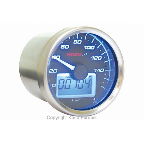 D55 GP-Style Speedometer SPEEDOMETER D55 GP BLK/BLUE