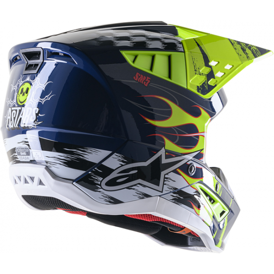 Supertech M5 Rash Helmet HELMET SM5 RASH NV/YL 2X