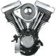 V80 Complete Assembled Engine ENGINE COMP V80 BLK/CHR