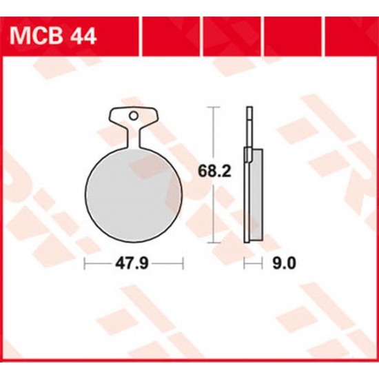 All Round Ceramic Brake Pads BRAKE PAD TRW MCB44