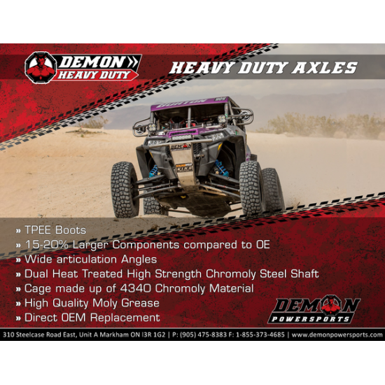 Complete Heavy-Duty Axle Kit AXLE KIT HD COMPLETE