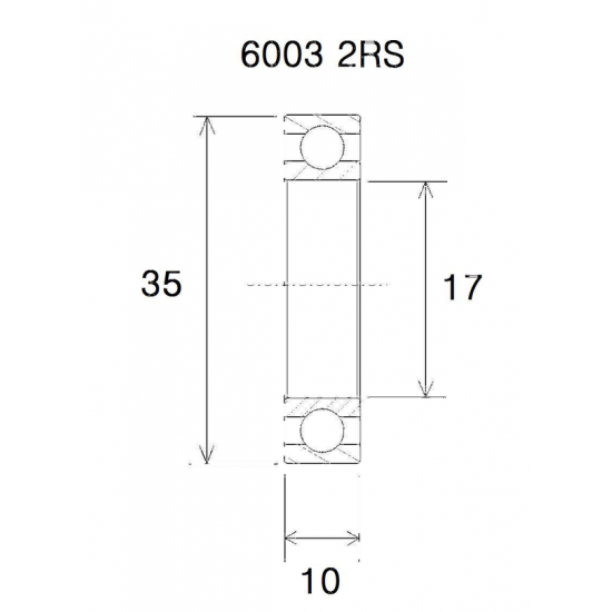 B5 Bearing BEARING B5 17X35X10MM