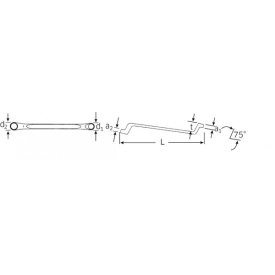 Schlüssel DBLE ENDED RING SPANNER 10X13