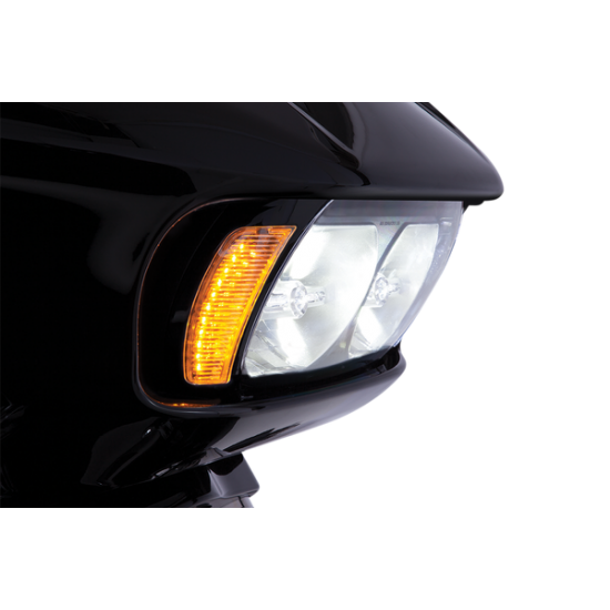 Fang® Headlight Bezels LIGHT BEZEL FANG FLTR BLK