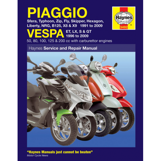 Service Handbuch PIAGGIO (VESPA) SCOOTERS