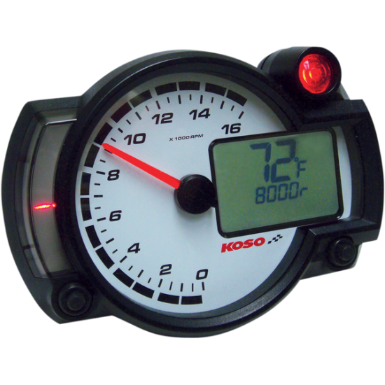 RX2-NR GP-Style Race Tachometer DASH PANEL RX2NR 16000RPM