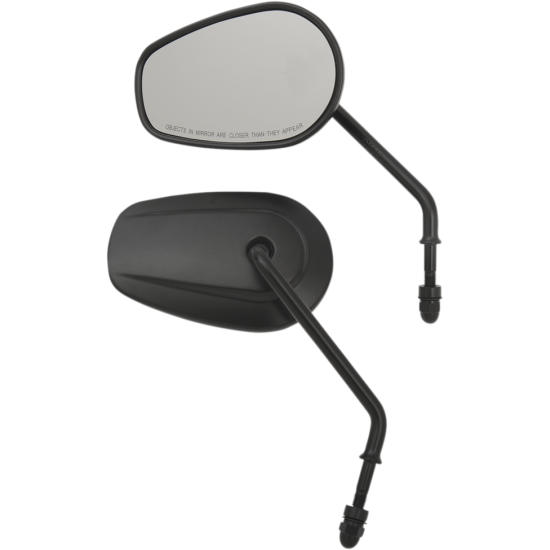 OEM-Style Teardrop Spiegel MIRRORS REPL LONG STM BLK