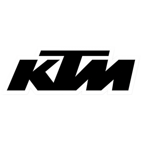 Die-Cut Logo Decal DECAL 1' DIE CUT KTM BLK