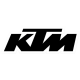 Die-Cut Logo Decal DECAL 1' DIE CUT KTM BLK