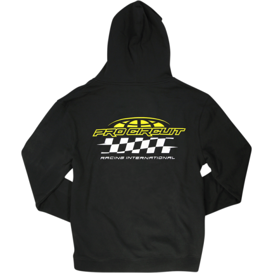 Racer Hoodie mit Reißverschluss ZIP HOODY RACER BLK XL