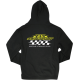 Racer Hoodie mit Reißverschluss ZIP HOODY RACER BLK XL