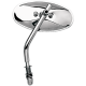 Verchromte Universal-Spiegel aus Stahl MIRROR CHPR OVAL HD STYLE Verchromte Universal-Spiegel aus Stahl MIRROR CHPR OVAL HD STYLE